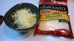 mozzarella and vegetarian cheddar cheese